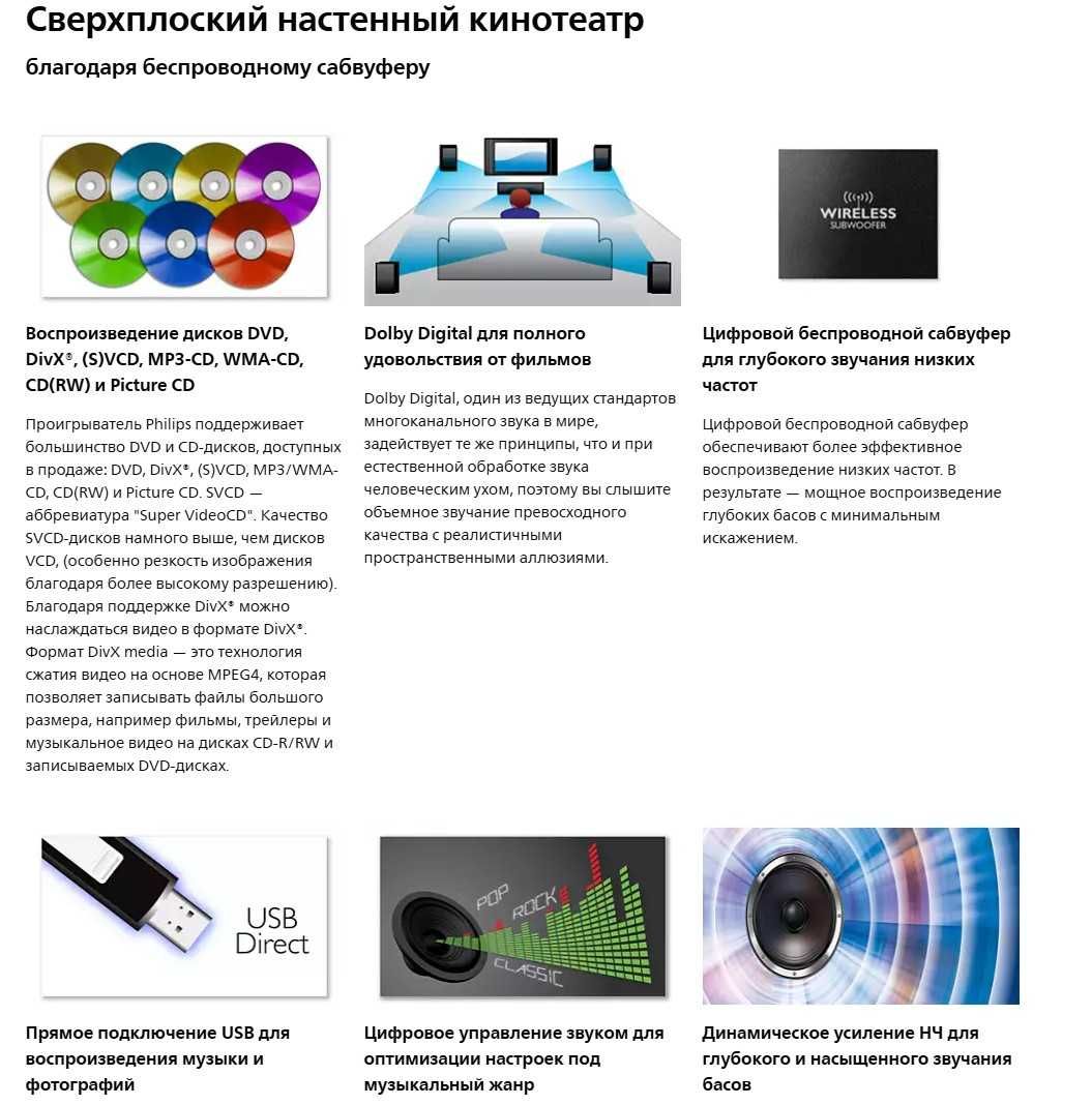 Микротеатр Philips MCD289