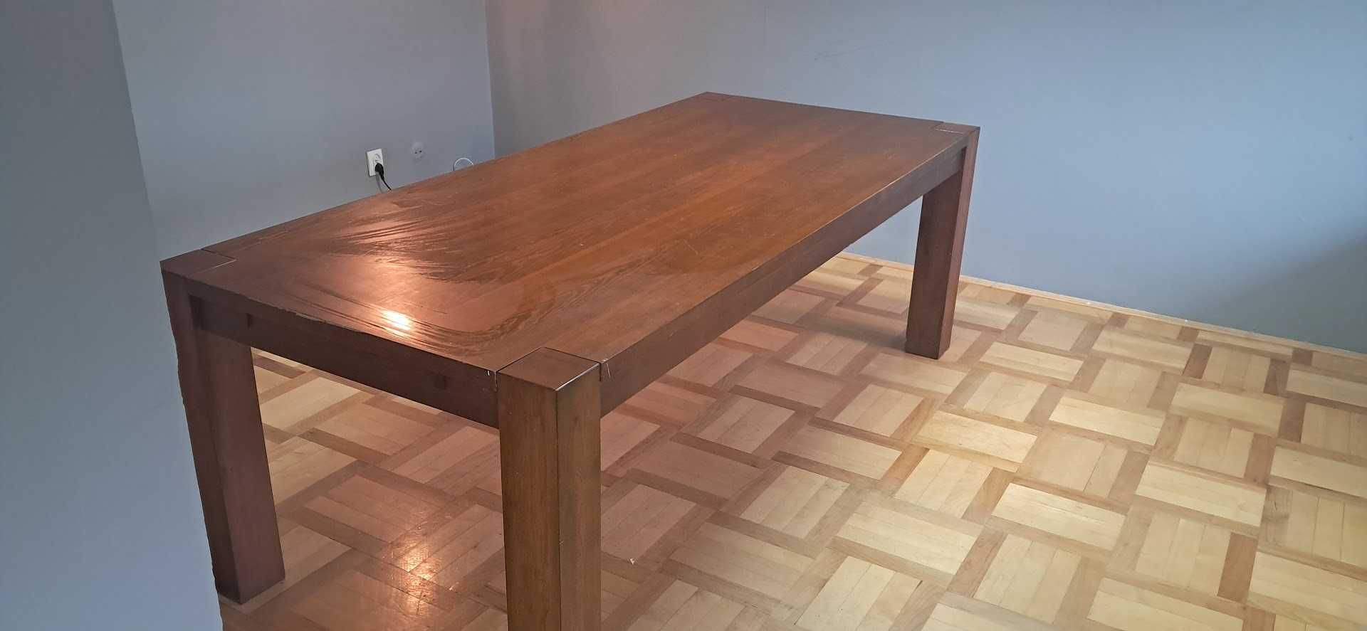 stol projektanta solidny naturalnie podniszczony 220x100 cm wys 90 cm