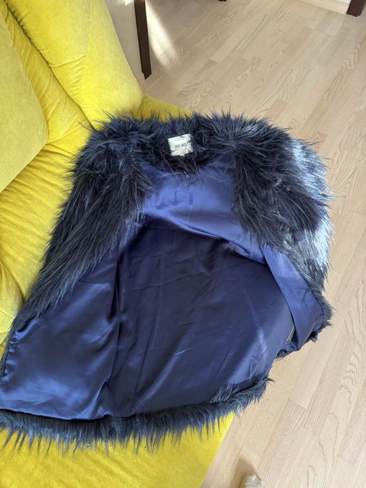 Шубка темно синя