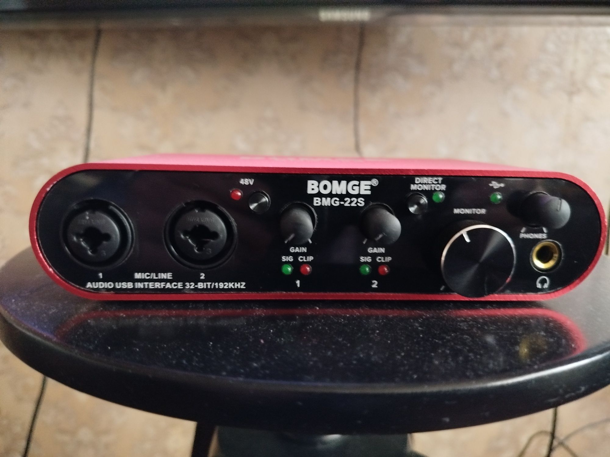 Карта звукова зовнішня ux22, usb аудіоінтерфейс Bomge Depusheng Teyun