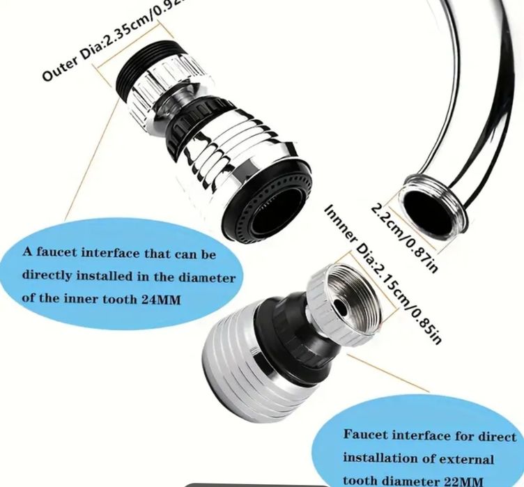 Розсіювач на кран, економить воду , адаптер