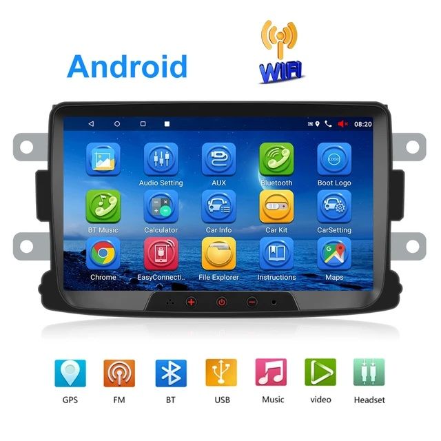 Auto rádio android Renault e Dacia GPS WIFI 8 polegadas NOVO