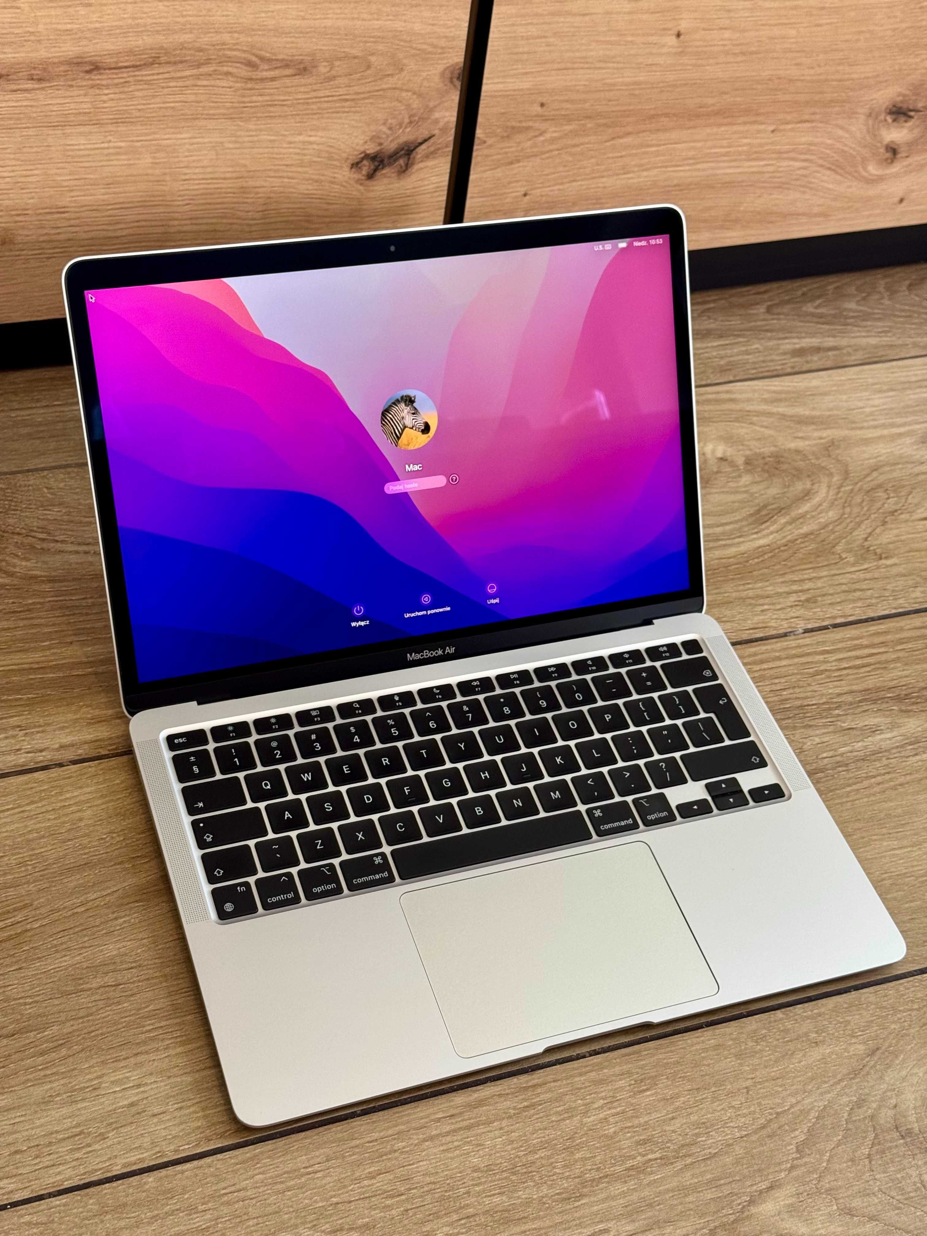 Apple Macbook Air 13.3" A2337 CPU M1 / 8GB / 512GB SSD / stan idealny