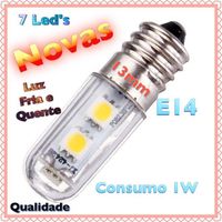 lâmpadas LED's E14 1w NOVAS