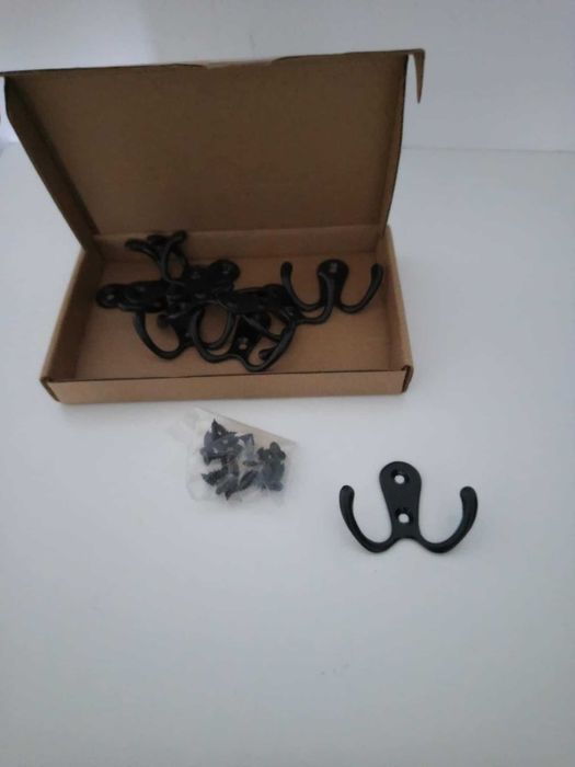 10x Haczyk Wieszak Meblowy kurtki Ubrania Ścienny