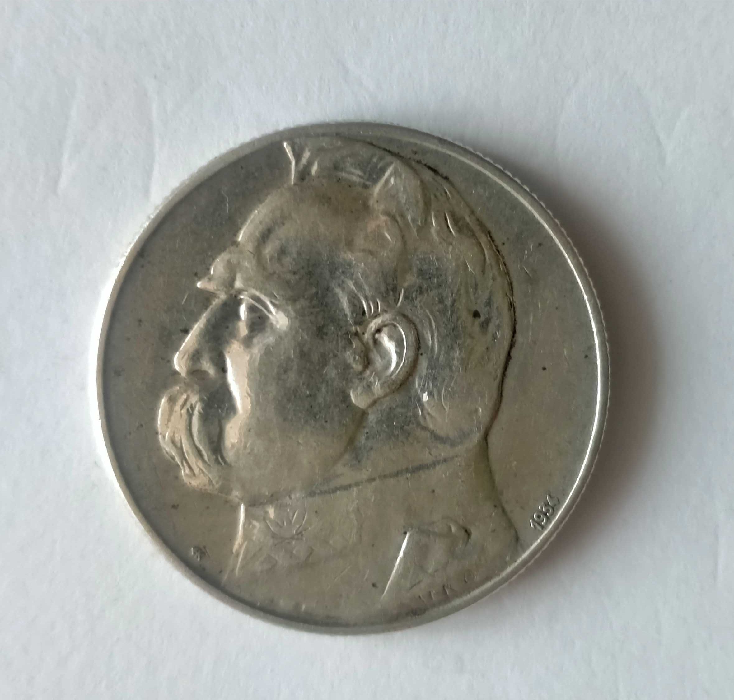 Moneta 5 zł 1934 Piłsudski orzeł strzelecki