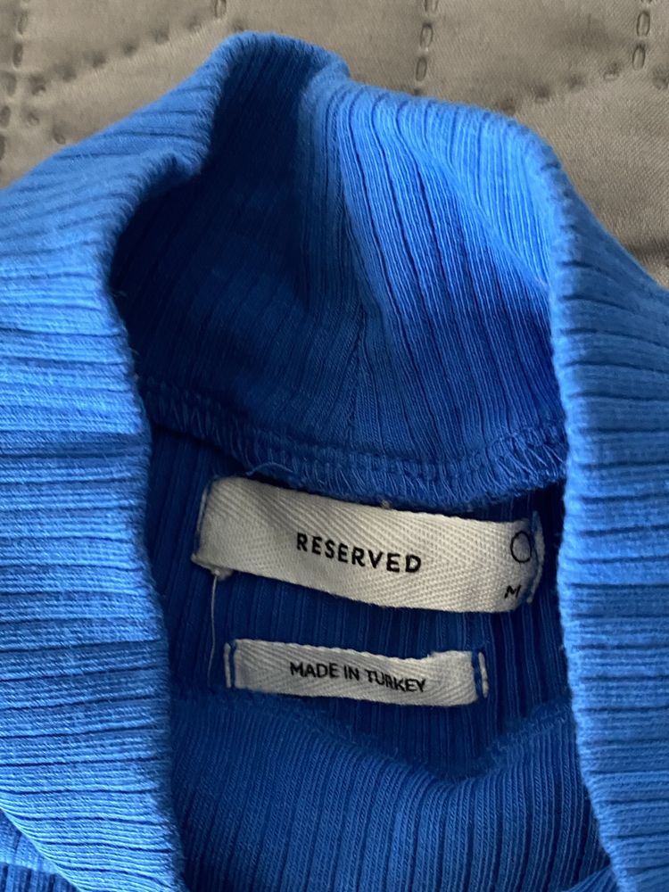 Синя жіноча кофта в рубчик Reserved гольф синий
