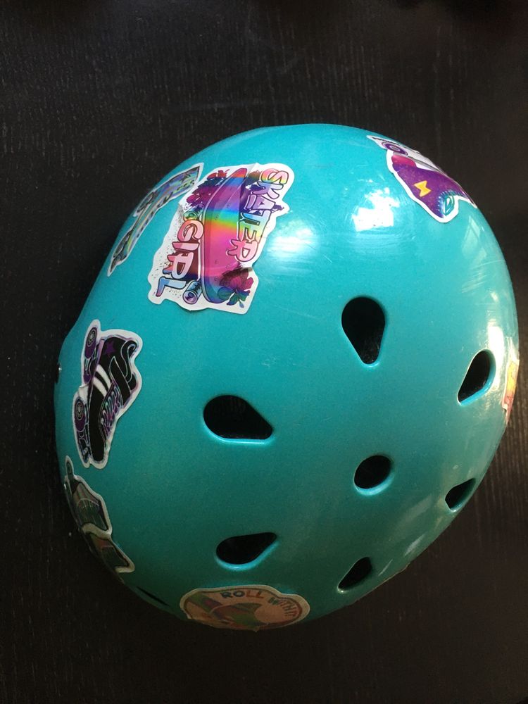 Kask oxelo 50-54 turkusowy rolki wrotki deskorolka