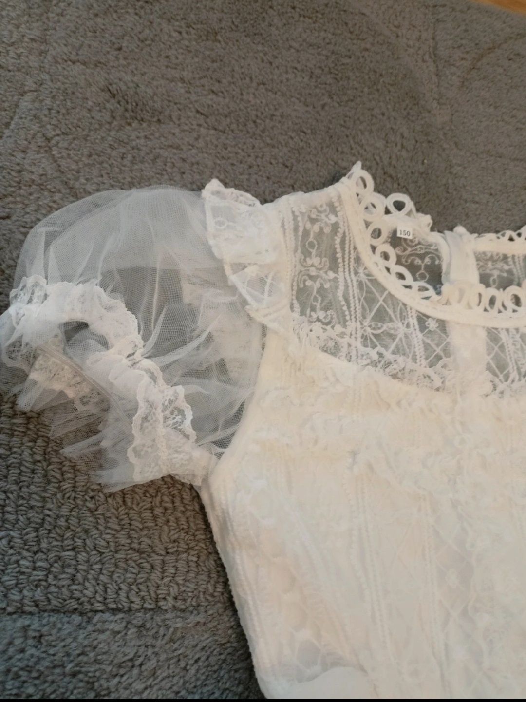 Nowa sukienka 134  tiulowa elegancka wesele Komunia