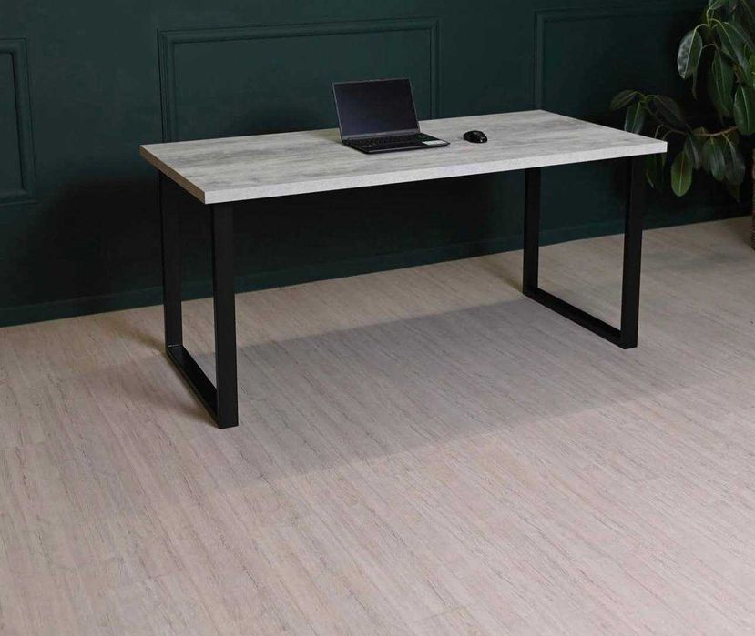 Стіл лофт сірий, компьютерний\офісний, великий.