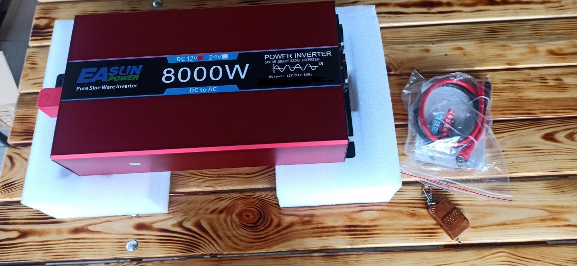 Przetwornica falownik inwerter czysty sinus 12V, 24V 220V 8000W 12000W