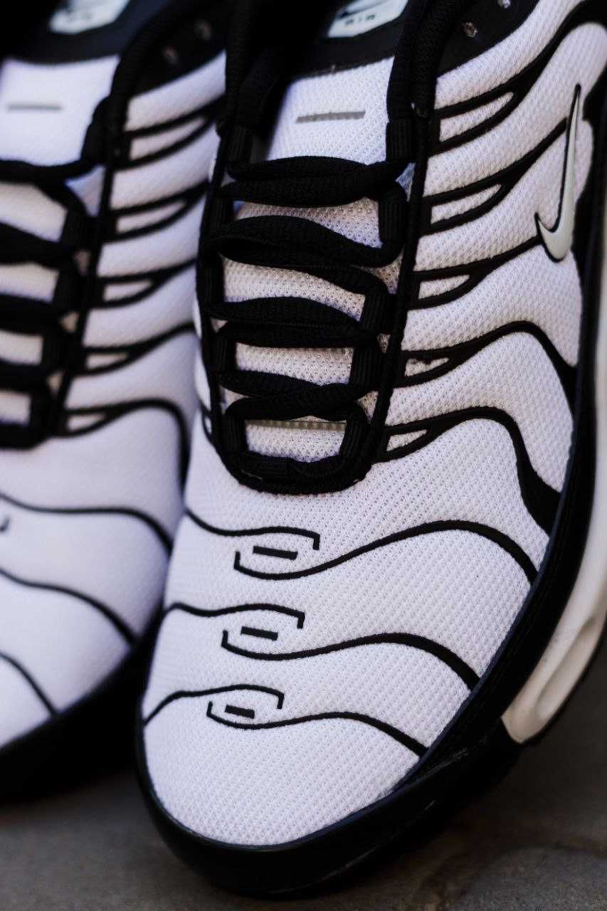 Чоловічі кросівки  Nike TN білий з чорним 5531-3 ХІТОВА ПАРА