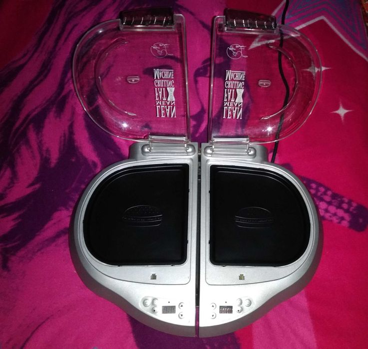 Grill elektryczny George Foreman podwójny na mięso bułki hamburgery