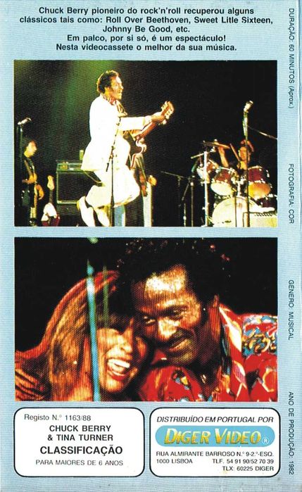 Chuck Berry Featuring Tina Turner (1982) ‎ VHS Very rare!!