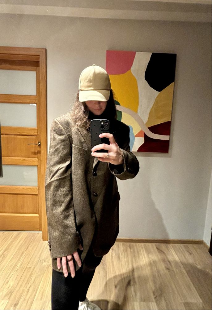 Marynarka welniana damska oversize