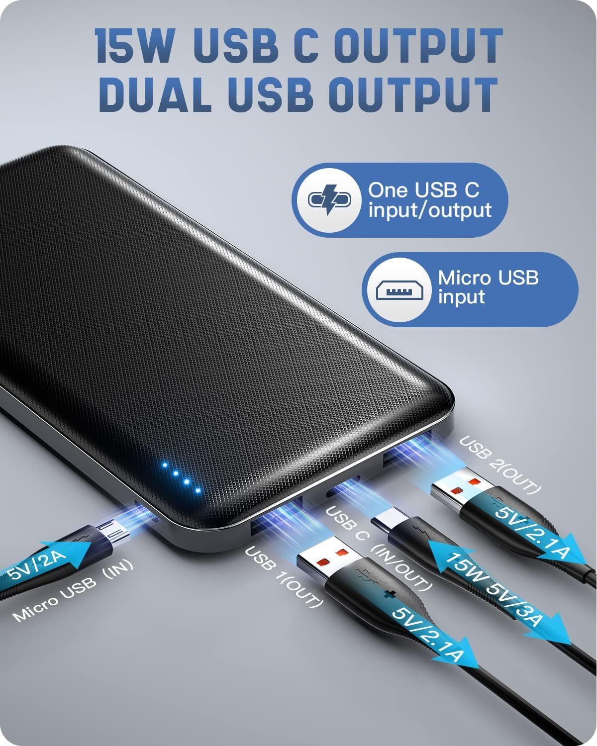 power bank, ultra cienki, lekki powerbank 10 000 mah