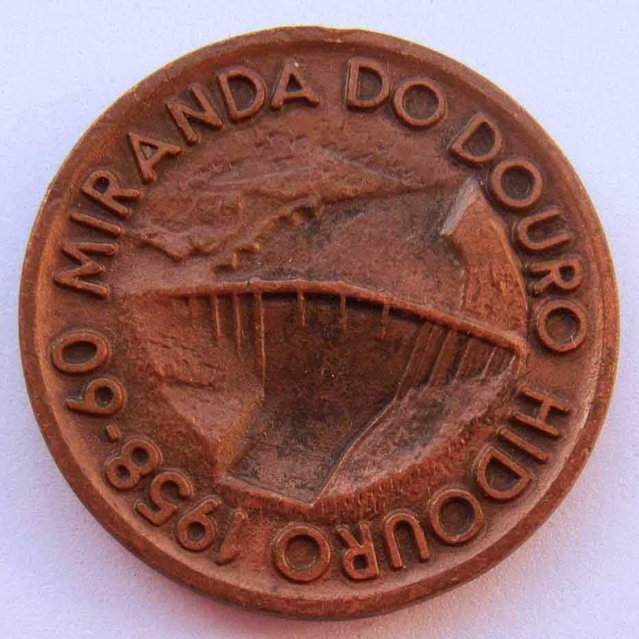 Medalha de Bronze Eteli Portugal Barragem de Miranda do Douro 1960