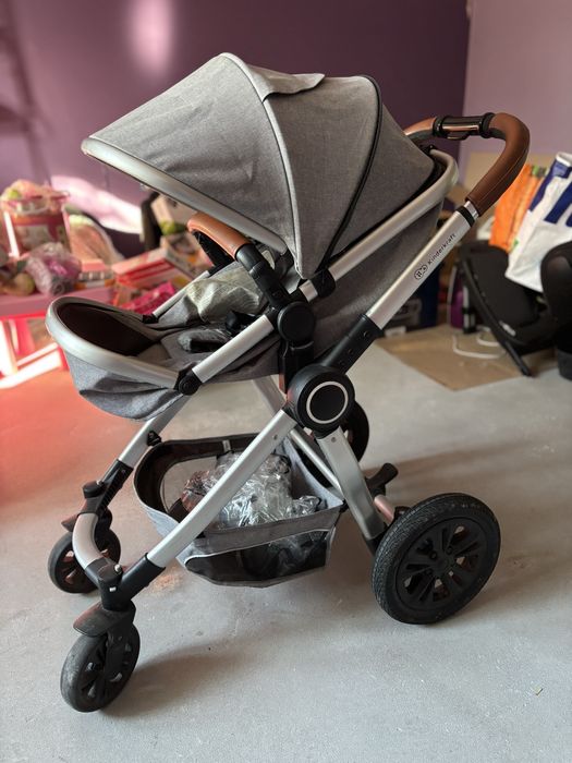 Wózek niemowlęcy kinderkraft veo 2w1 spacerówka gondola adaptery