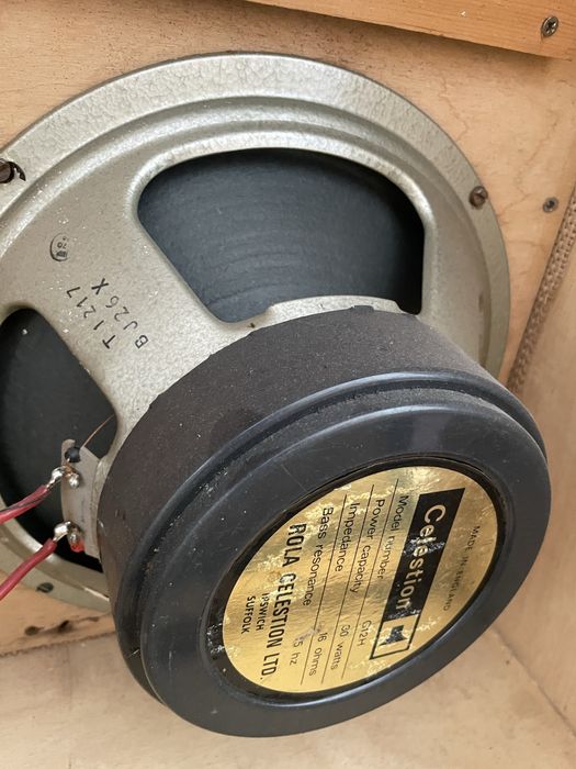 Marshall 4x12 g12h30 blackbacks 1976