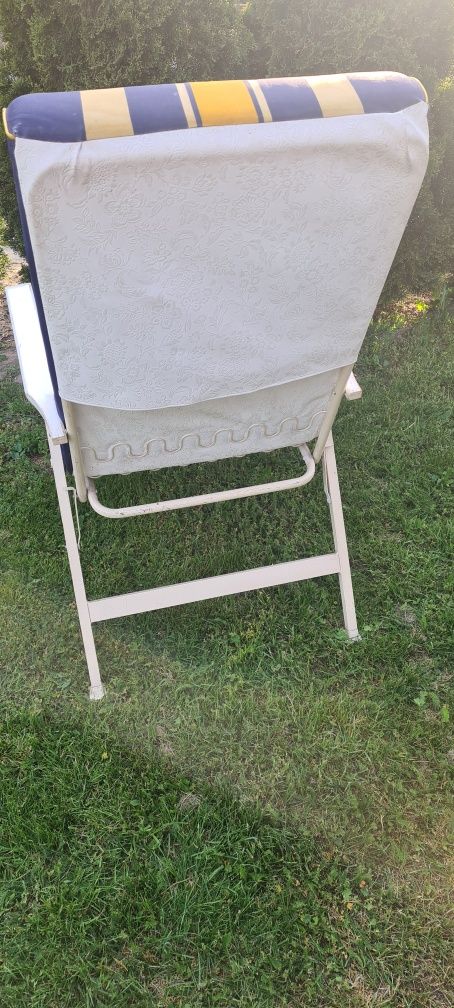 Zestaw krzeseł ogrodowych 6 krzeseł aluminiowych stalowych retro vinta