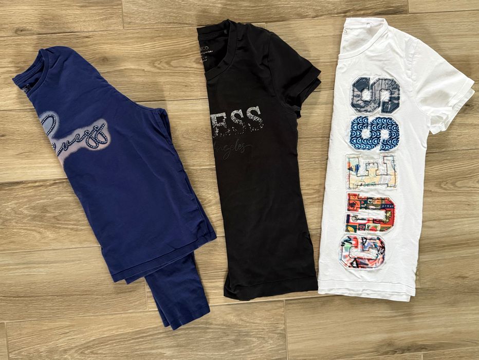 Firmówki- GUESS -T-shirty/ bluzki dziewczęce/damskie - rozm XS/S