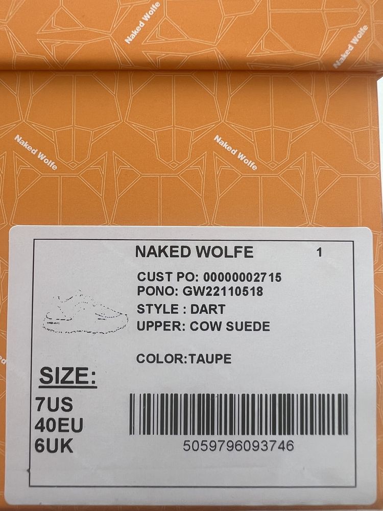 Naked Wolfe, чоловічі кросівки, оригінал