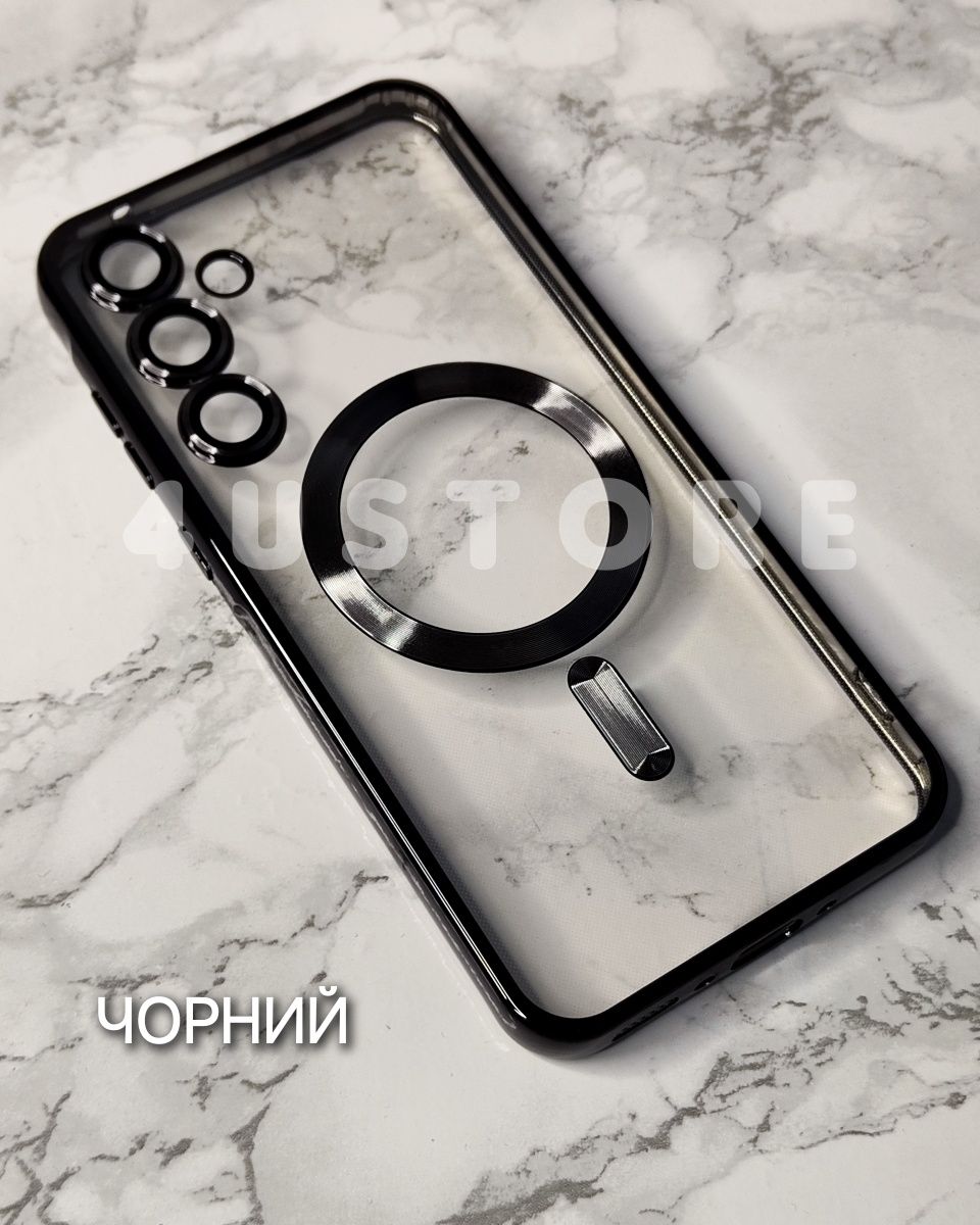 Чехол Magsafe на Samsung A15 A35 A55 линзами на камеру чохол з лінзами