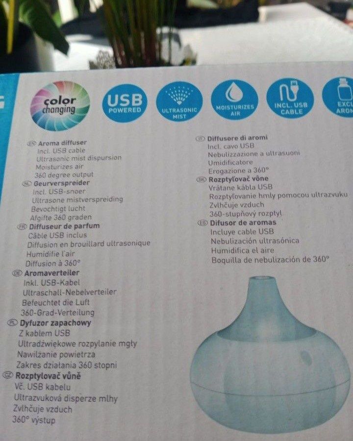 Dyfuzor zapachowy, aromaterapia, nawilżacz powietrza Grundig