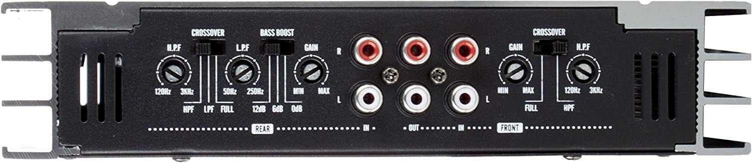 Amplificador de carro de 2 canais, potência de 1200 w