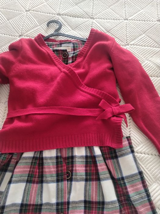 Vestido xadrez Zara