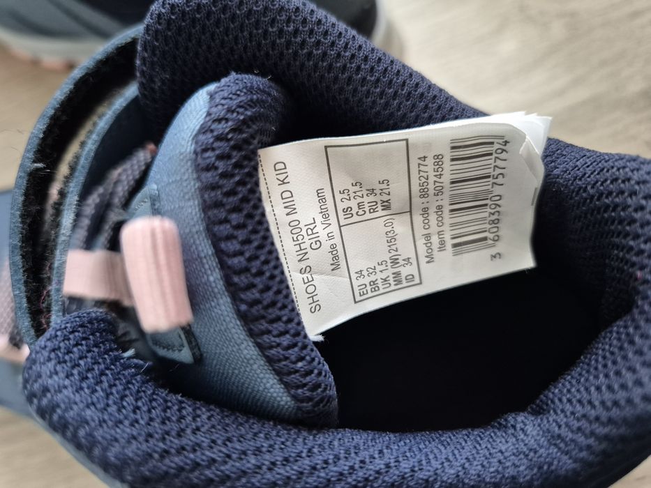 Buty turystyczne Quechua r.34