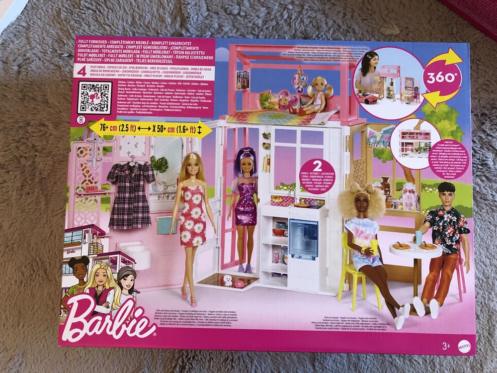 Barbie domek składany NOWY