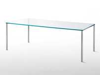 Mesa em cristal GLAS Italia 180x90cm como nova