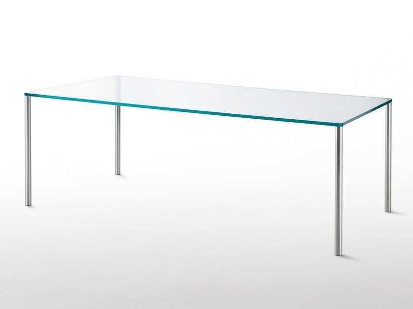 Mesa em cristal GLAS Italia 180x90cm como nova