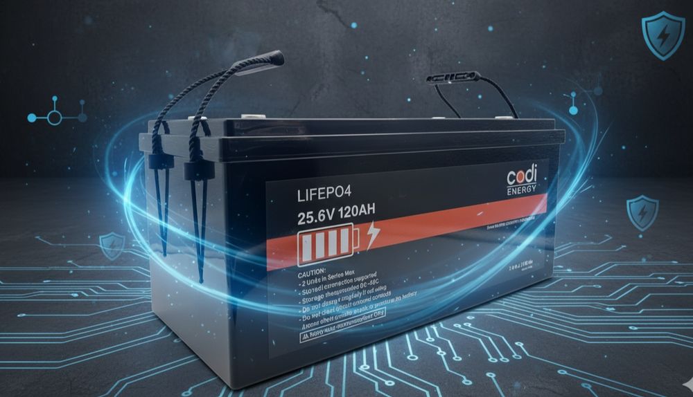 Акумулятор Codi LiFePO4 25.6V / 120Ah