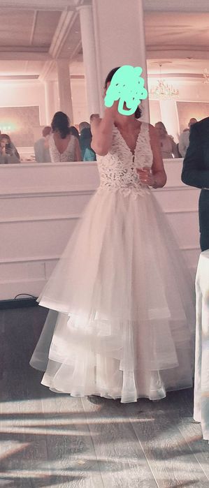 Suknia ślubna roz. M 170cm + 3 cm.