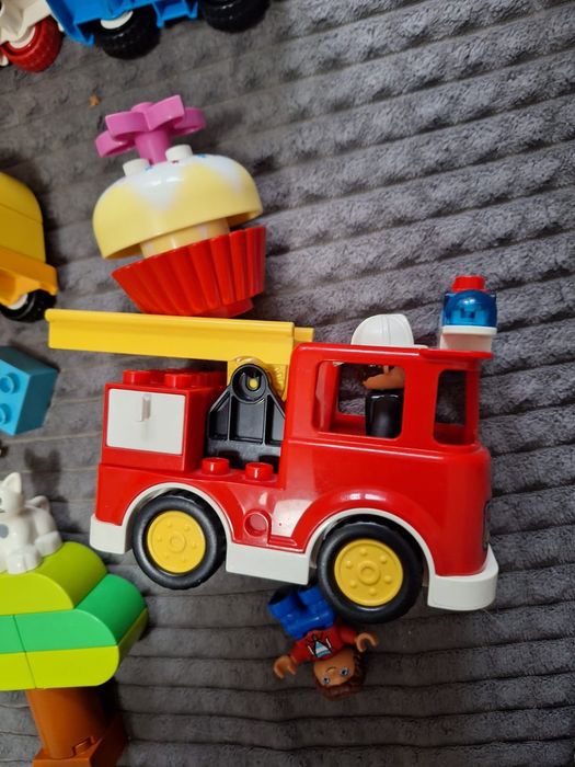 Duży zestaw lego duplo, lego duplo straż pożarna z sygnałem dźwiękowym