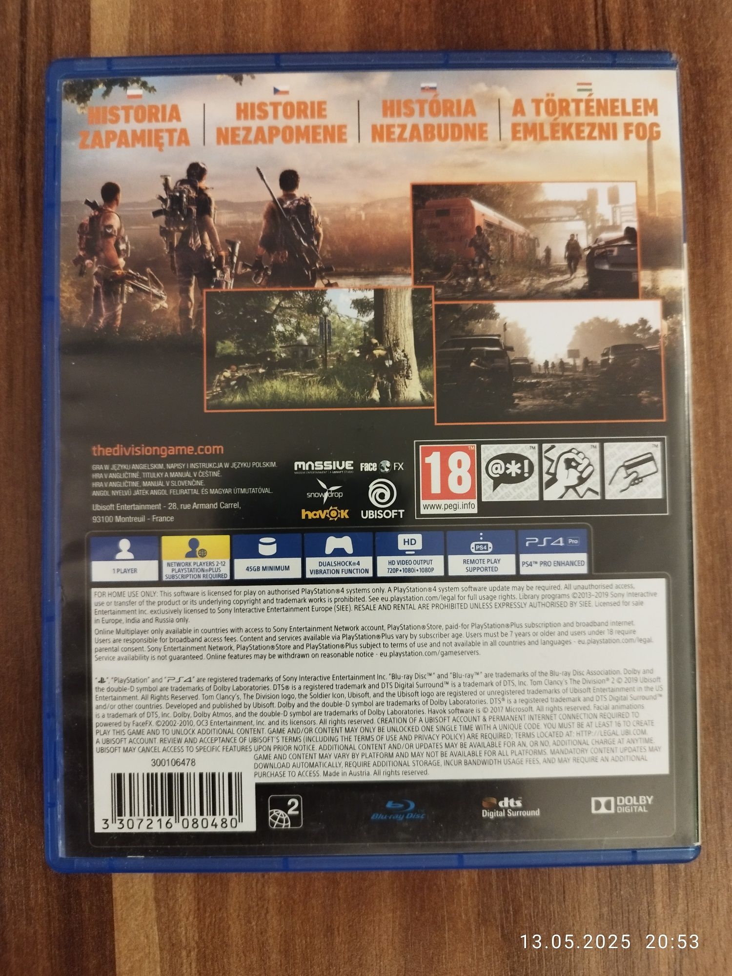 Tom Clancy's The Division 2 Ps4 Ps5 Pl