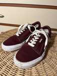 Bordowe buty tenisówki Pull&bear