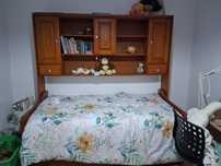 Estúdio,  com colchão na cama de cima