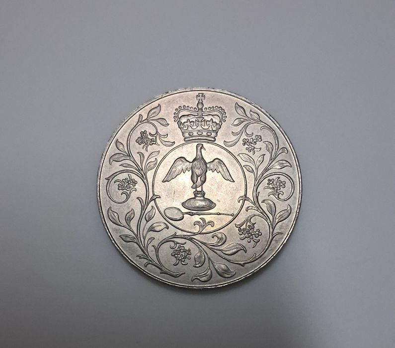 Moeda comemorativa inglesa do Jubileu