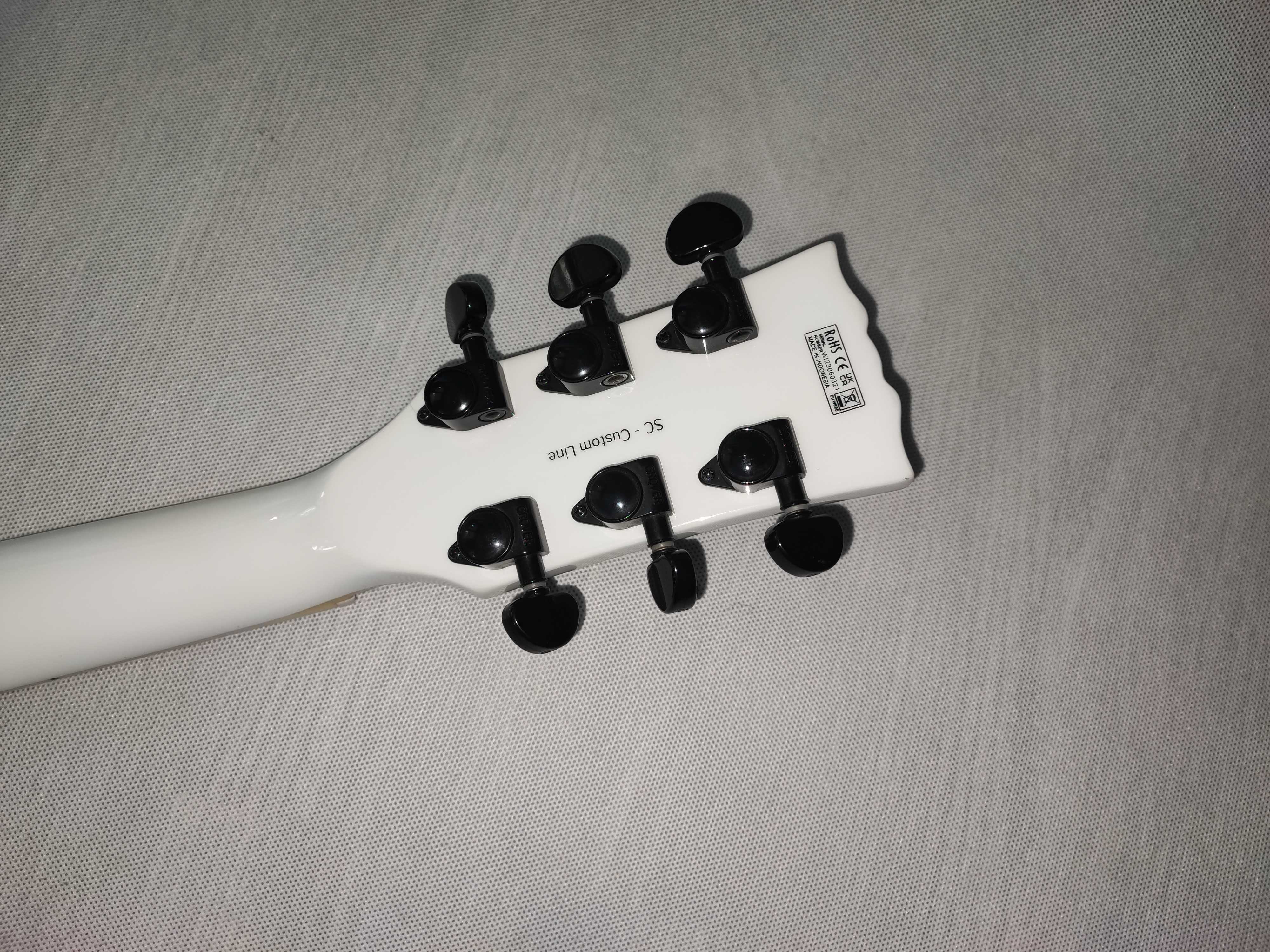 Harley Benton SC-CUSTOM III ACTIVE WH gitara Les Paul - ustawiona!