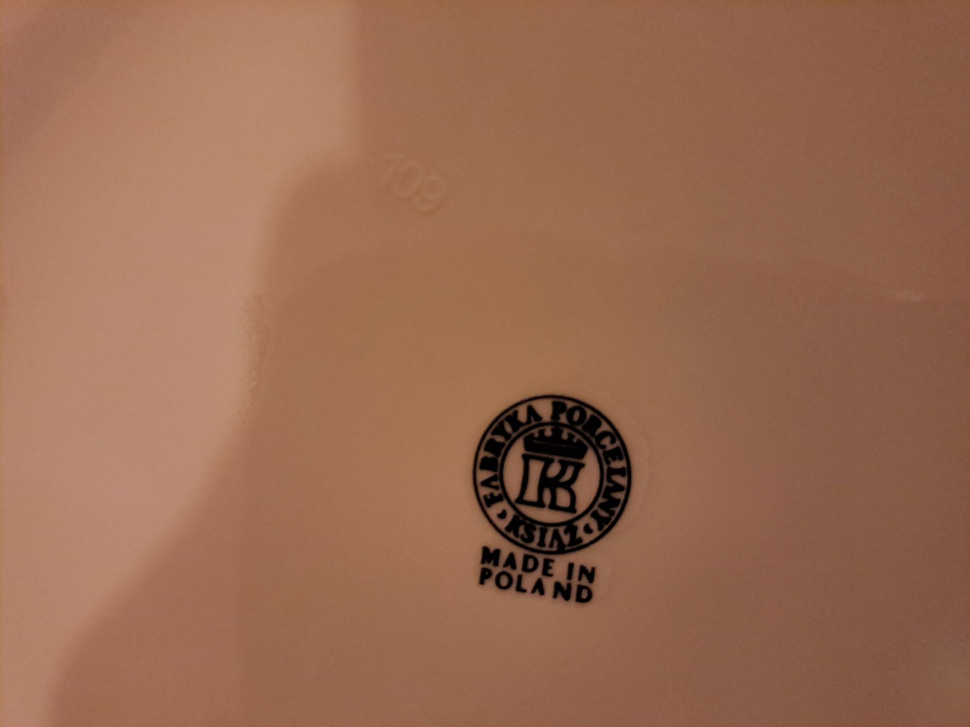 Waza do zupy Fabryka Porcelany Książ Polska PRL numer fabryczny 109
