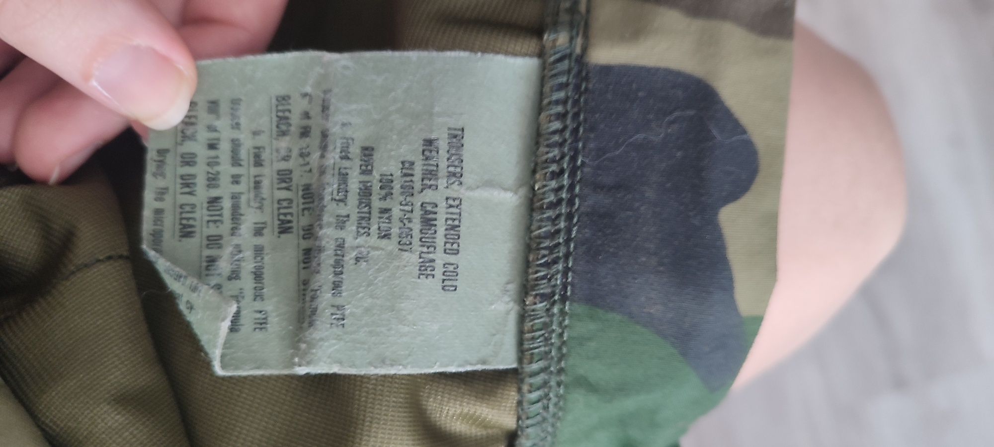 Spodnie wojskowe Gore-Tex US Army ECWCS Woodland - small long (31)