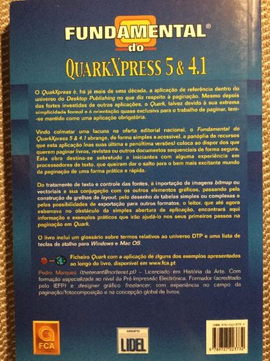 Fundamental do QuarkXPress 5 & 4.1, Pedro Marques