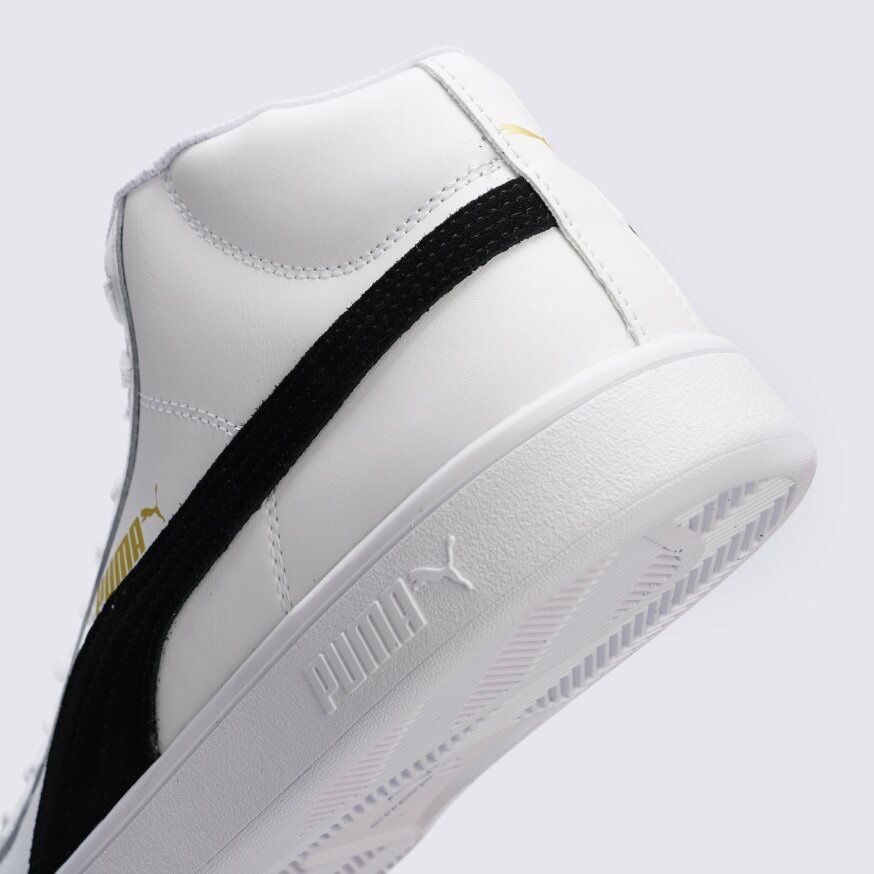 Кросівки ОРИГІНАЛ кеди жіночі Puma Smash V2 Mid white black