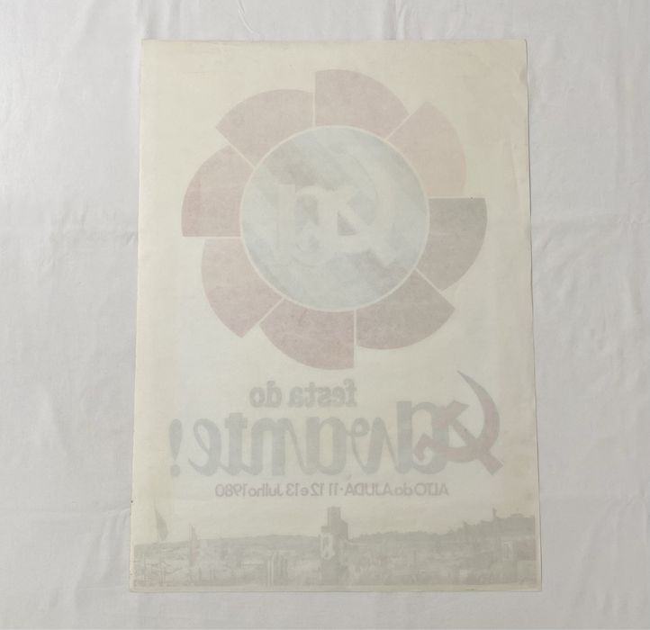 Poster Festa do Avante 1980 Alto da Ajuda PCP Comunismo