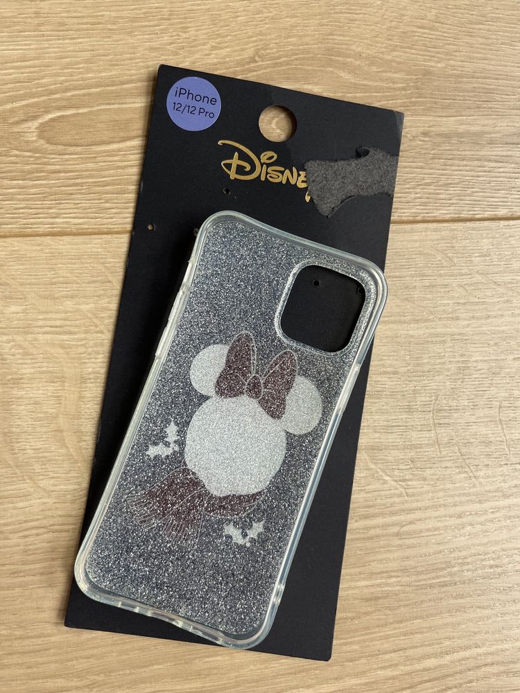 Disney Minnie case etui iphone 12 pro silikonowy brokat świąteczny