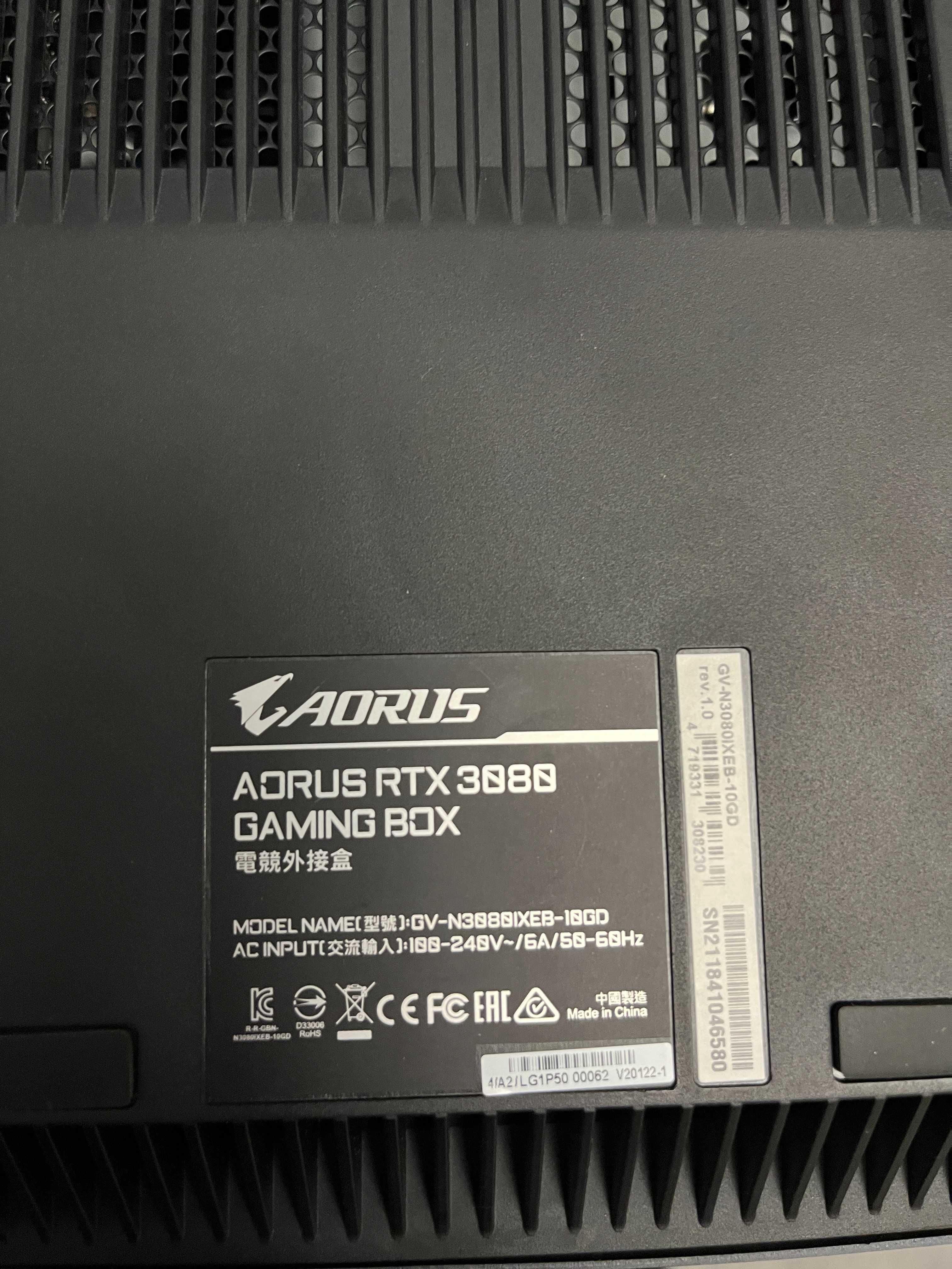 Відеокарта GIGABYTE AORUS RTX 3080 Gaming Box