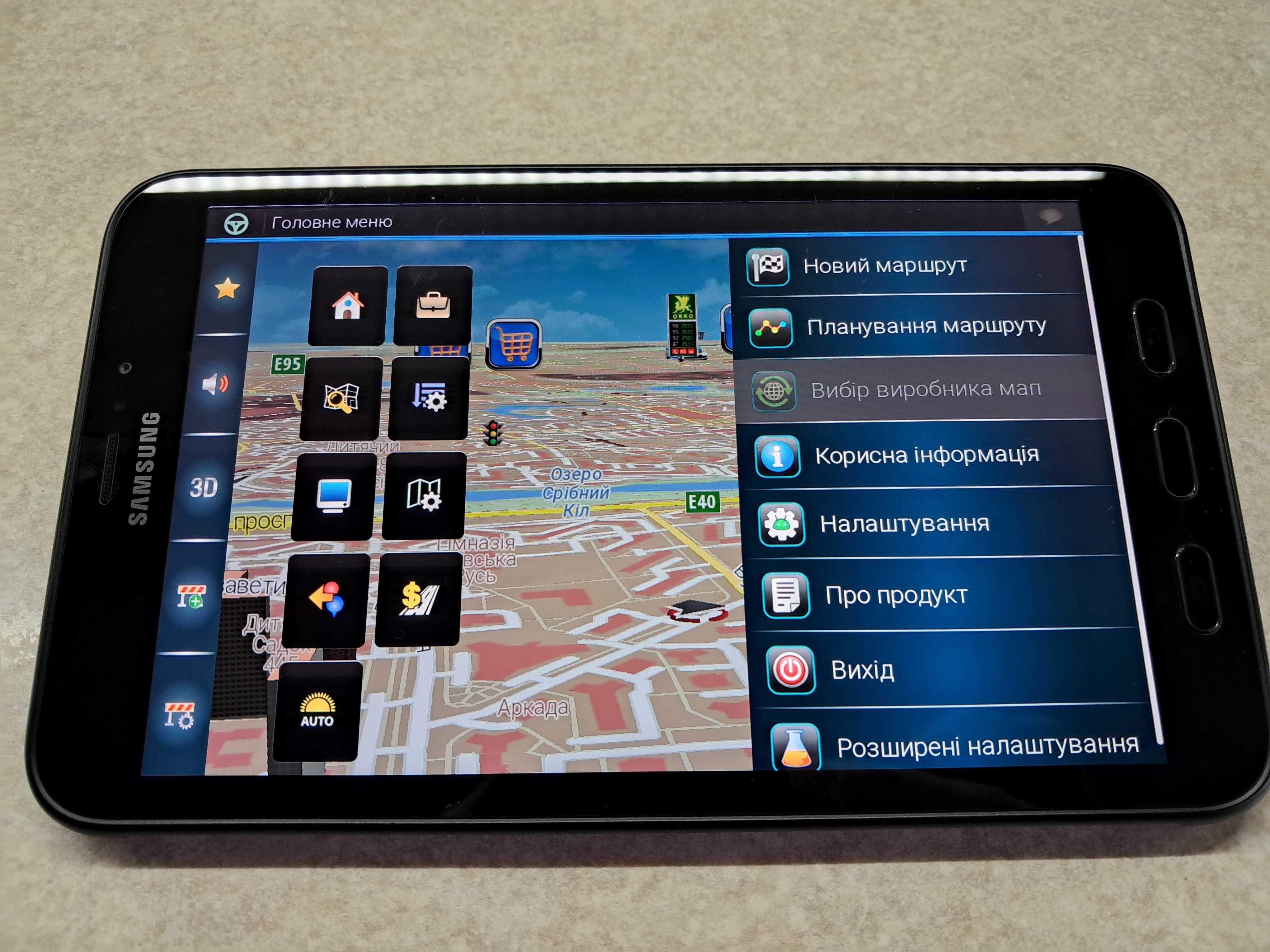 Грузовий, протиударний 8 ядерний GPS навігатор Samsung 4G! Карти 2025р